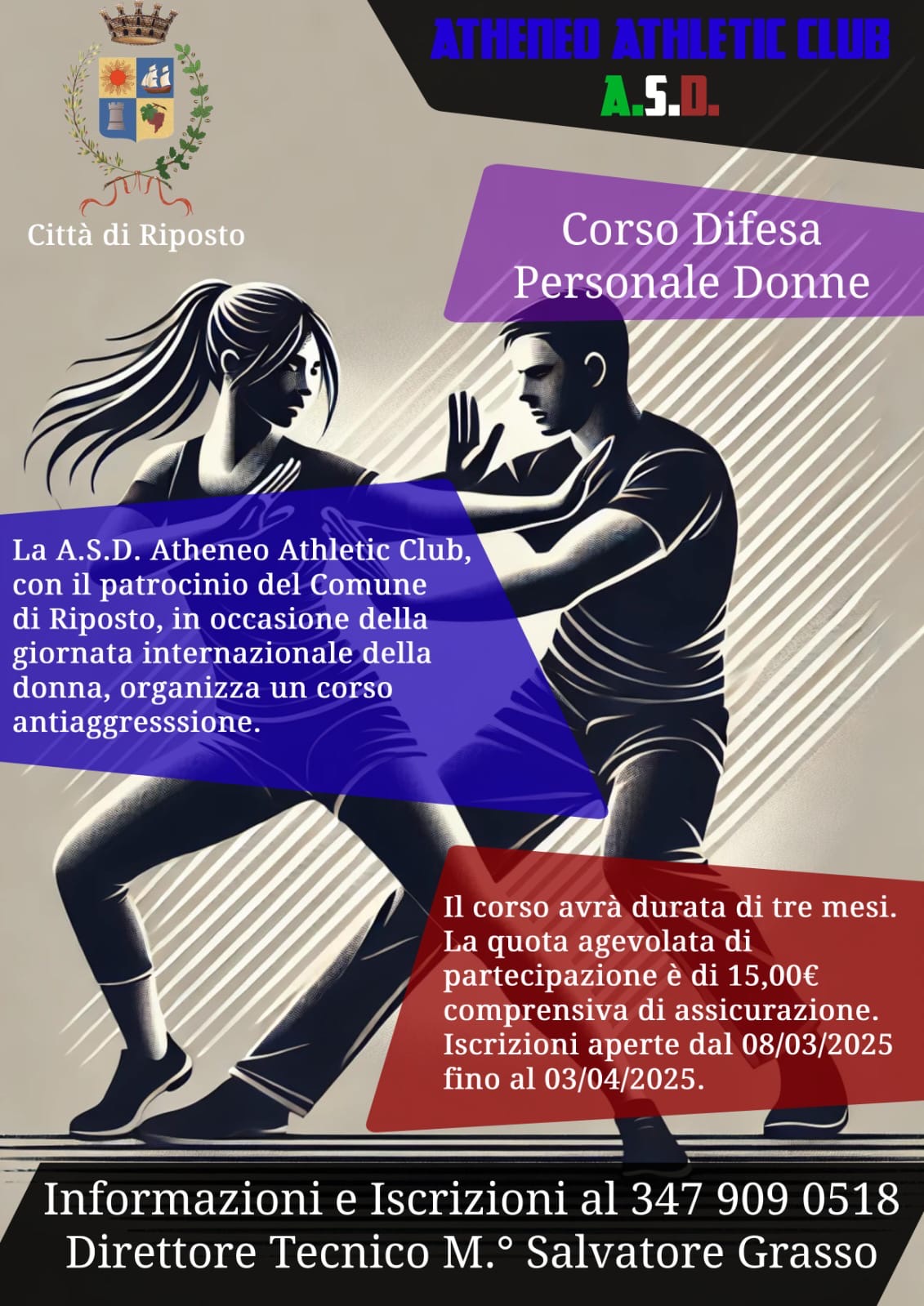 Riposto, l’8 marzo al via le iscrizioni per il corso di autodifesa femminile. “Un aiuto per consolidare la fiducia in sé stesse”