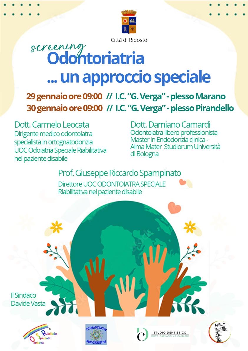 Riposto, il 29 e il 30 gennaio screening gratuiti di Odontoiatria per alunni disabili
