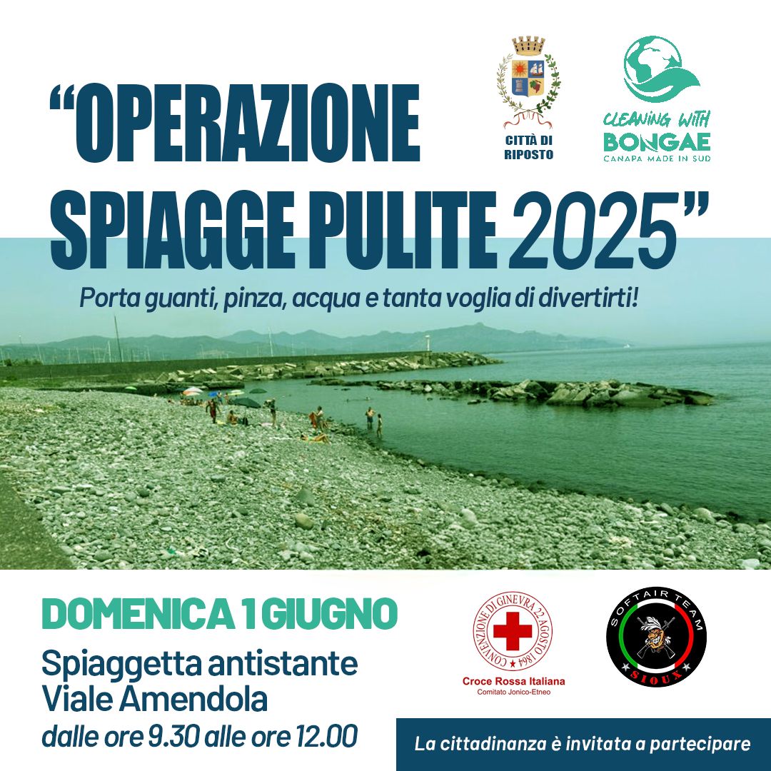 Domenica ecologica a Riposto, il 1° giugno doppia mobilitazione sulle spiagge