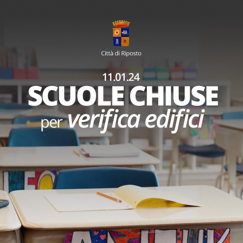 Riposto, oggi sospesa attività didattica per verifica edifici scolastici